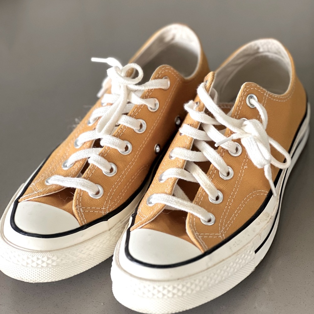 Mustard yellow converse unisex